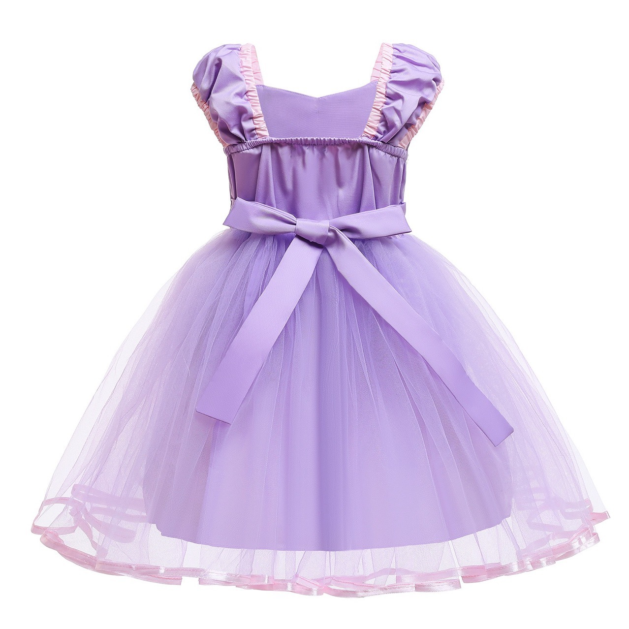 Foreign Trade Little Girl Rapunzel Dress Girl Sofia Tutu Skirt Children's Baby Dress Summer