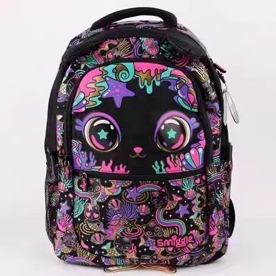 Mochila infantil australiana Smiggle caricatura multifuncional cremallera reductora de compresión mochila de la escuela primaria mochila bolsa ocio