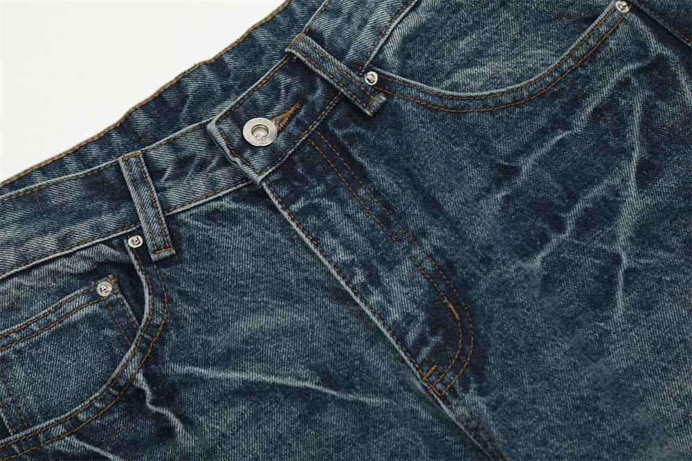 ​​"Herren Vintage Schlagjeans - Punk Style Distressed Denim Weite Beinhose für Casual & Hippie Fashion (Blau/Schwarz, S-XXL)"​​_voghion.com