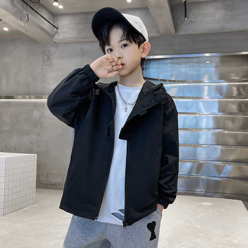 Chaqueta cortavientos para niños de primavera 2025 modelos de primavera y otoño versión coreana del nuevo estilo de los niños chinos y medianos