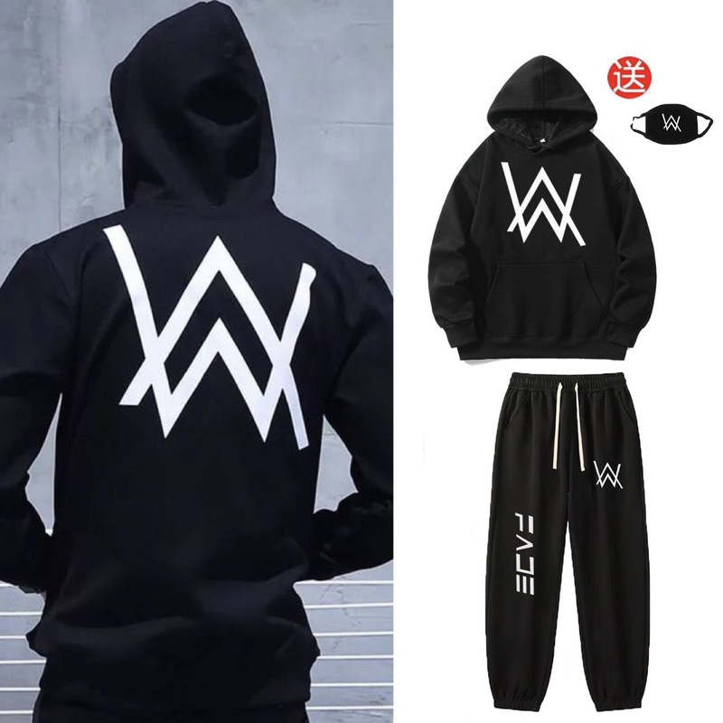 Three-Piece Set + Mask Jiahao Same Style Sweatshirt Allen Walker Sweatshirt Youth Hooded Clothing Cos Suit Men's Trendy