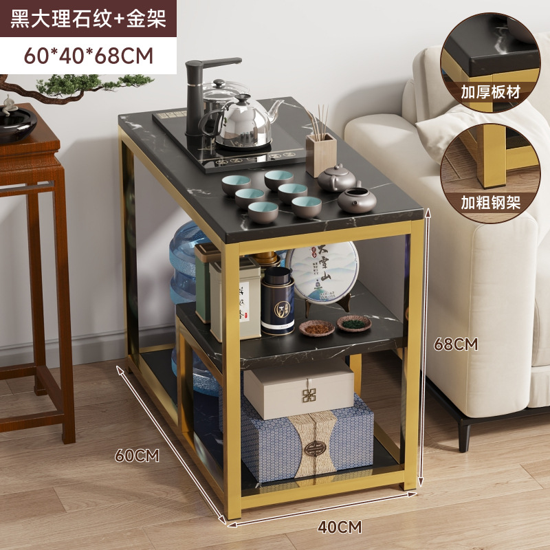 [수출 볼드 업그레이드] 60*40*68cm 블랙 질감 + 탄소강 골드 프레임