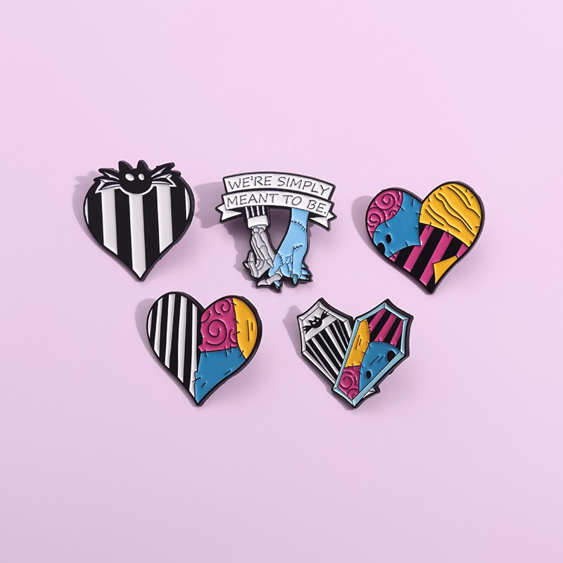 All Seasons Season Novelty Pin Heart Shape Alloy Plating Unisex Brooches