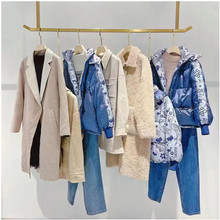 丘水24伊人冬最新撤柜连衣裙外套品牌折扣女装尾货实体直播走份