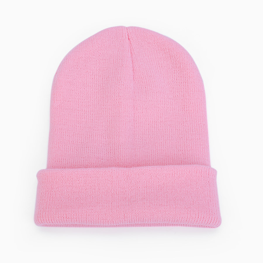 Unisex Fashion soft beanie ski hat candy color light plate thick melon skin hat double knit hat_voghion.com