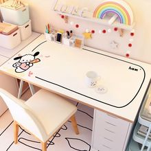 卡通可爱风学习桌桌垫儿童专用写字台垫子家用防水防油皮革桌垫