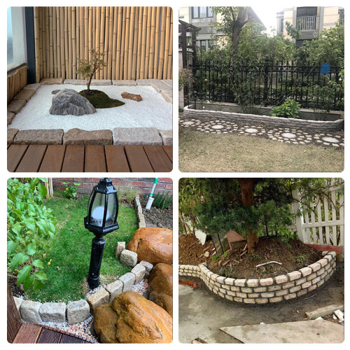 PK7J Villa Courtyard Flower Bed Garden Border Stone Retaining Wall Stone Flower Bed Stone Garden Landscape stepping stones edge pavers natural pond stone