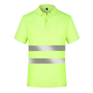 Factory direct fun running reflective clothing T-shirt engineering construction fluorescent short-sleeved T riding outdoor safety clothes