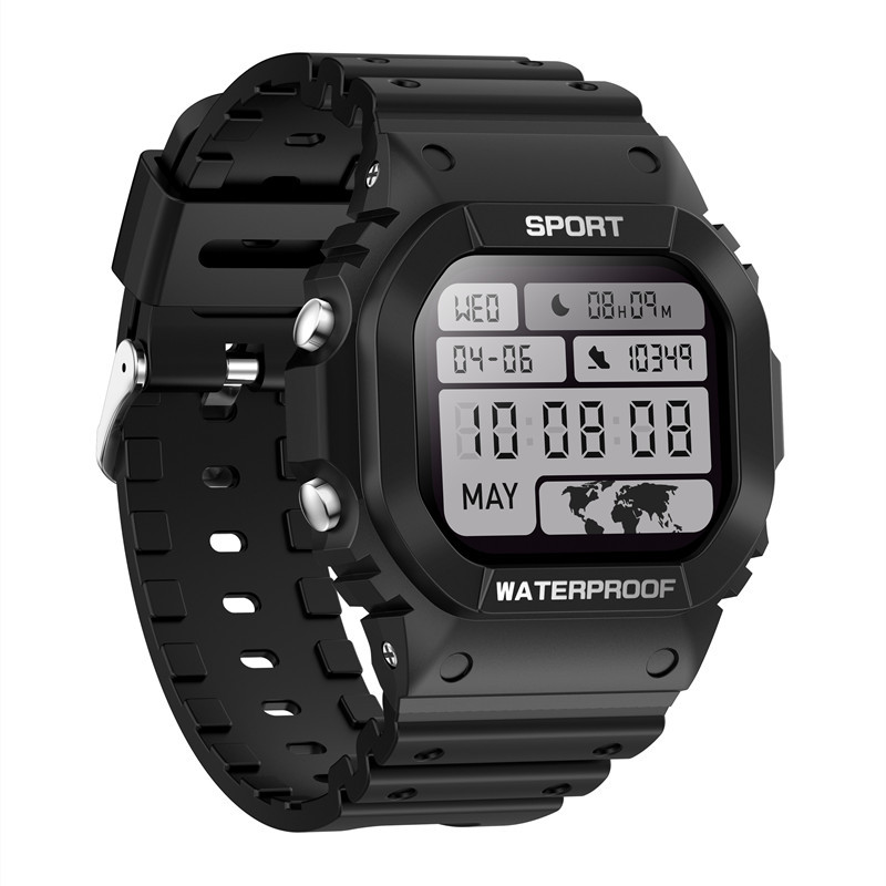 LC31 Smartwatch, 1,75-Zoll-Touchscreen, IP68 wasserdicht, Sportuhr mit Taschenlampe und Kompass, Unisex, Business-Luxus/Sport-Stil_voghion.com