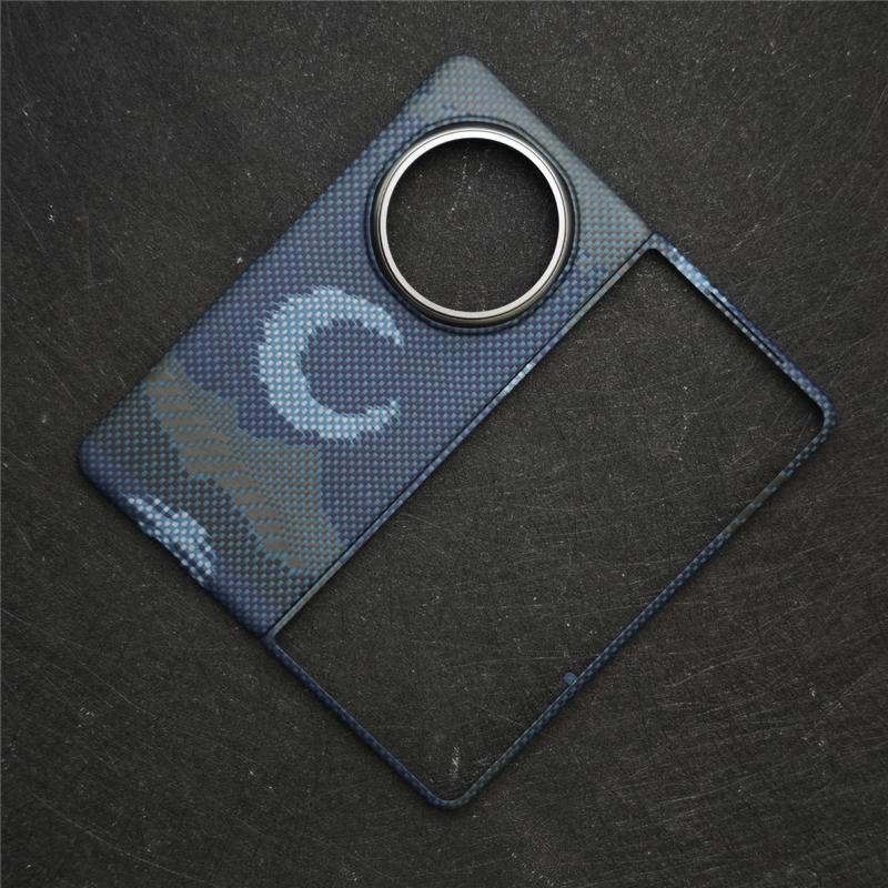Honor Magic V5 ケブラー携帯電話ケース超薄型 V5 中央軸磁気ハードシェルアラミドカーボンファイバーに適しています。|undefined