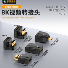 迷你mini HDTV转HTVD型I转接头micro HDTV延长C型 2.1版本支持8K