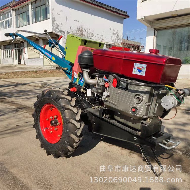 旋耕机耕地翻地打田机 松土手扶拖拉机 8-18马力手扶车头图片