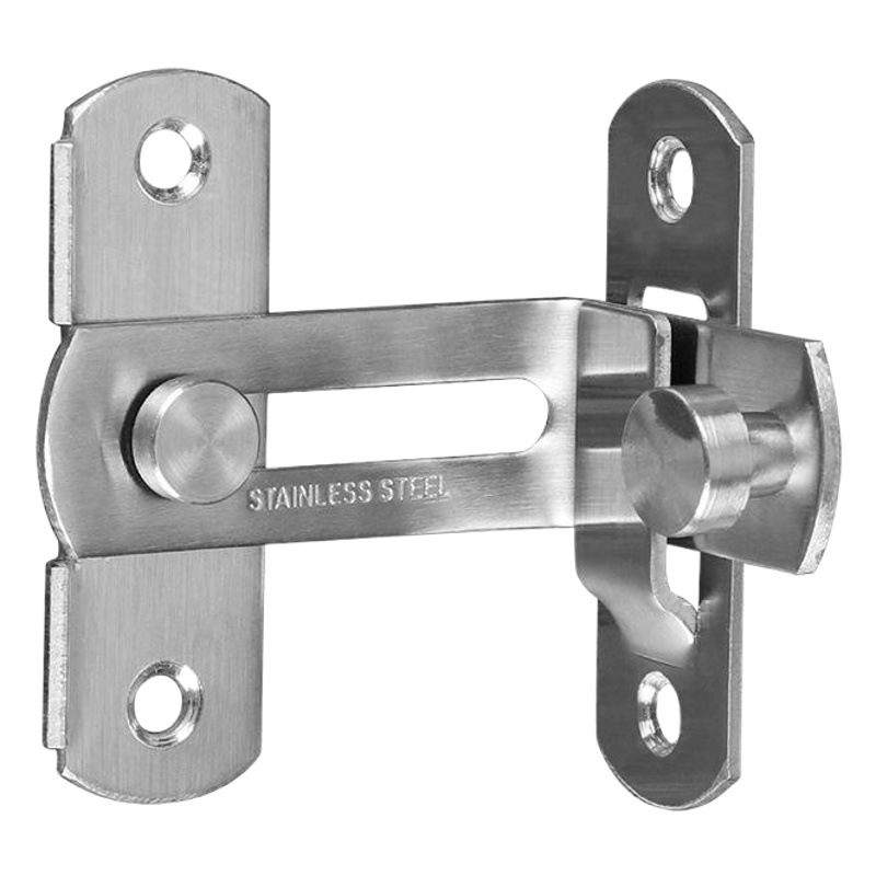 Hebilla de puerta de ángulo de 90 grados de acero inoxidable hebilla de puerta anticuada accesorios de hardware de puerta antirrobo cerradura de puerta corredera hebilla de ángulo recto