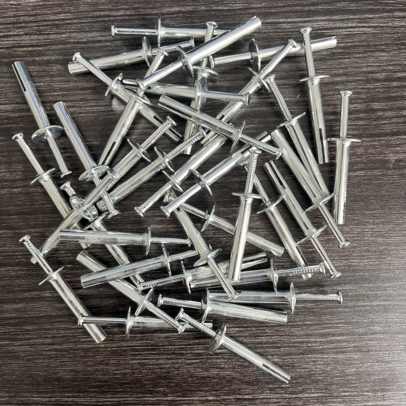 美式击芯膨胀钉水泥墙快速锤击式插片壁虎打入式膨胀螺丝敲钉批发