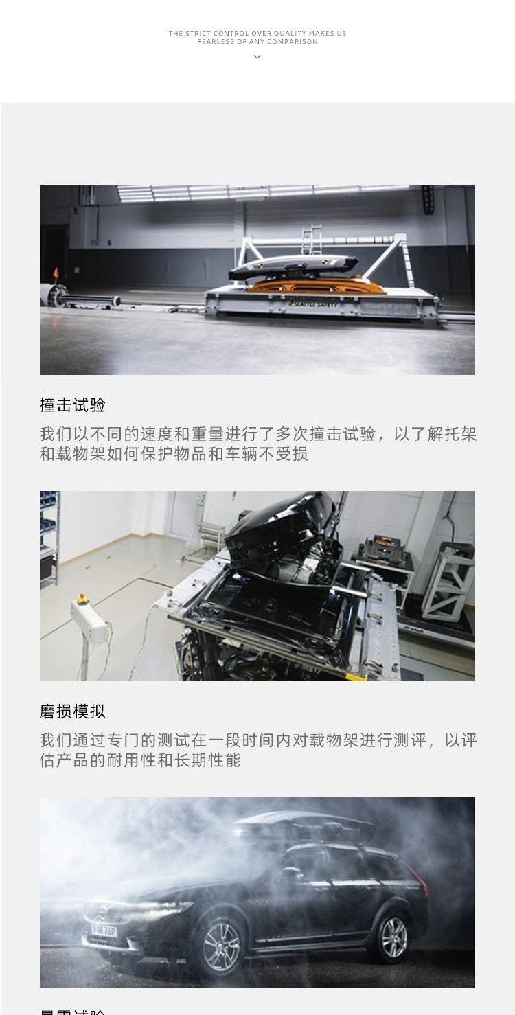 Tuoben Car Roof Box Suv Universal Large Capacity Flat Car Roof Box Luggage Rack Travel Box Recessed Type