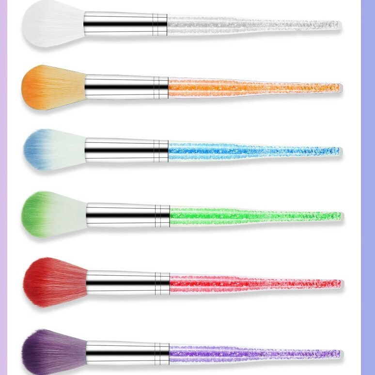 美甲粉尘刷美妆腮红刷 跨境水晶长柄化妆刷散粉刷批发