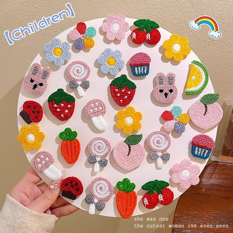 Tejido bebé bebé flequillo roto pegatinas para el cabello, las niñas y los niños no dañan el cabello, vellones, velcro, cabello roto lateral, artefacto de fijación