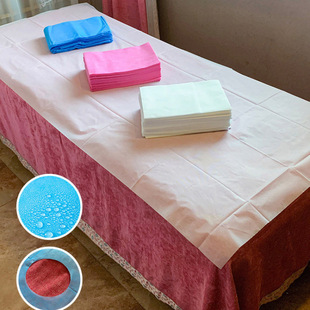 Disposable Bed Sheet Special for Beauty Salon Thickened Mattress with Holes Waterproof and Oil-proof Breathable Non-woven Massage Pad Towel
