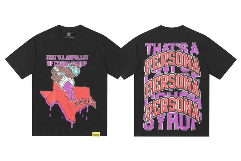 あれ。 SA AWFUL LOT OF COUGH SYRUP メンズ ヒップホップ ラップコラボ 半袖Tシャツ|undefined