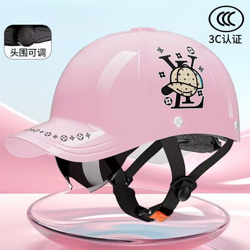 New National Standard 3C Electric Motorcycle Baseball Cap Helmet for Men, Summer Sun Protection Breathable Safety Helmet for Women, 2025 New Model