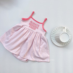 嬰兒衣服夏裝吊帶連體衣女寶寶滿月百天公主哈衣夏季周歲宴包屁裙