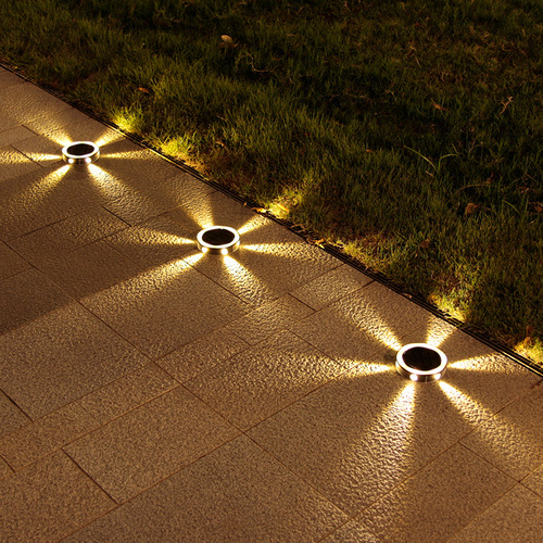 Solar underground lights outdoor garden landscaping layout decoration landscape courtyard small yard waterproof lawn lights