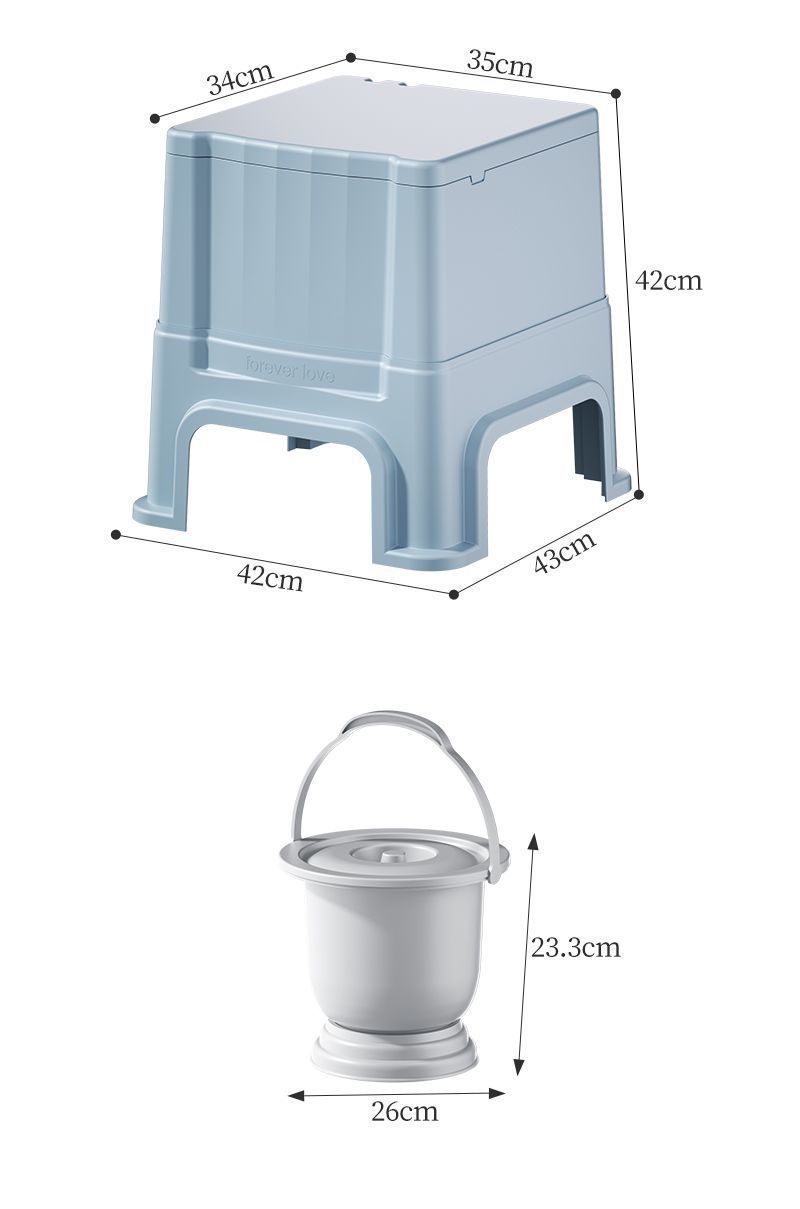 Elderly toilet seat, movable adult pregnant women, indoor anti-odor toilet bowl, elderly people, bedside toilet stool at home undefined