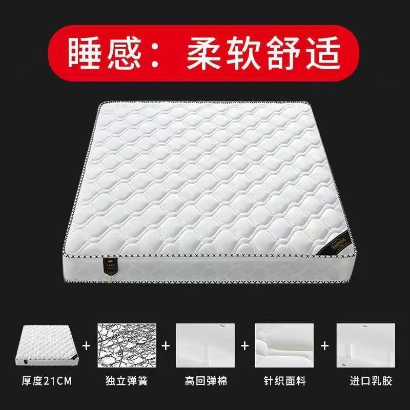 席梦思弹簧床垫乳胶椰棕加厚经济型.床米双人软硬两用垫|undefined