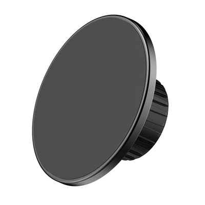 White Magsafe Magnetic Car: Car phone holder - black-silicone-magnetic-head-comes-with-a-magnetic-ring