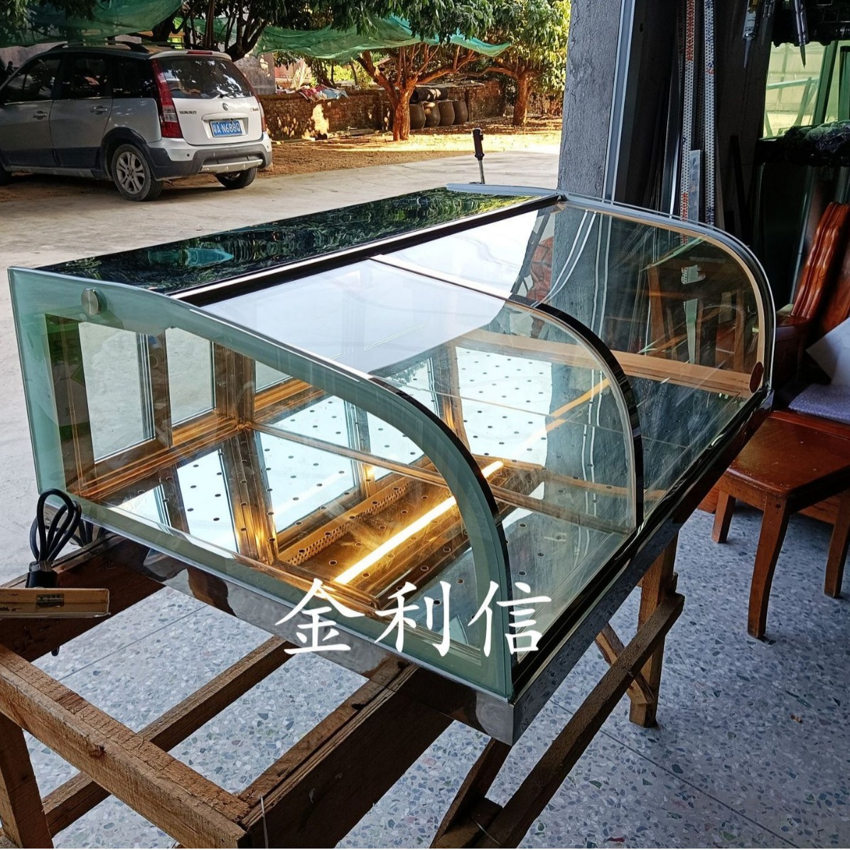 台式一层双温食品电热保温陈列展示柜炸鸡保酥展示柜