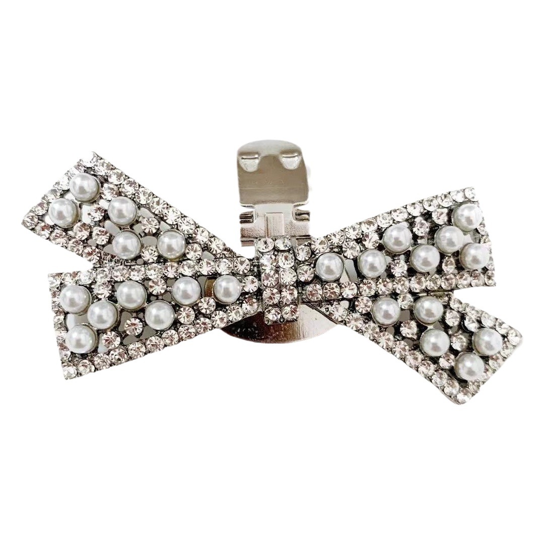 Nuevo arco desmontable hebilla del zapato tacones altos zapatos de boda accesorios dedo del pie superior hebilla decorativa rhinestone zapato flor