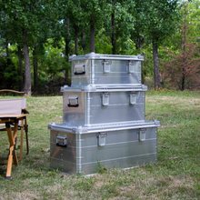 户外收纳箱镁铝合金收纳箱防水大容量车载收纳箱后备箱收纳铝箱子