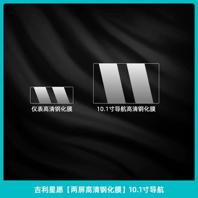 Car interior film — door handle film, modification accessories - geely-xingyue-dual-screen-hd-tempered-film-101inch-navigation