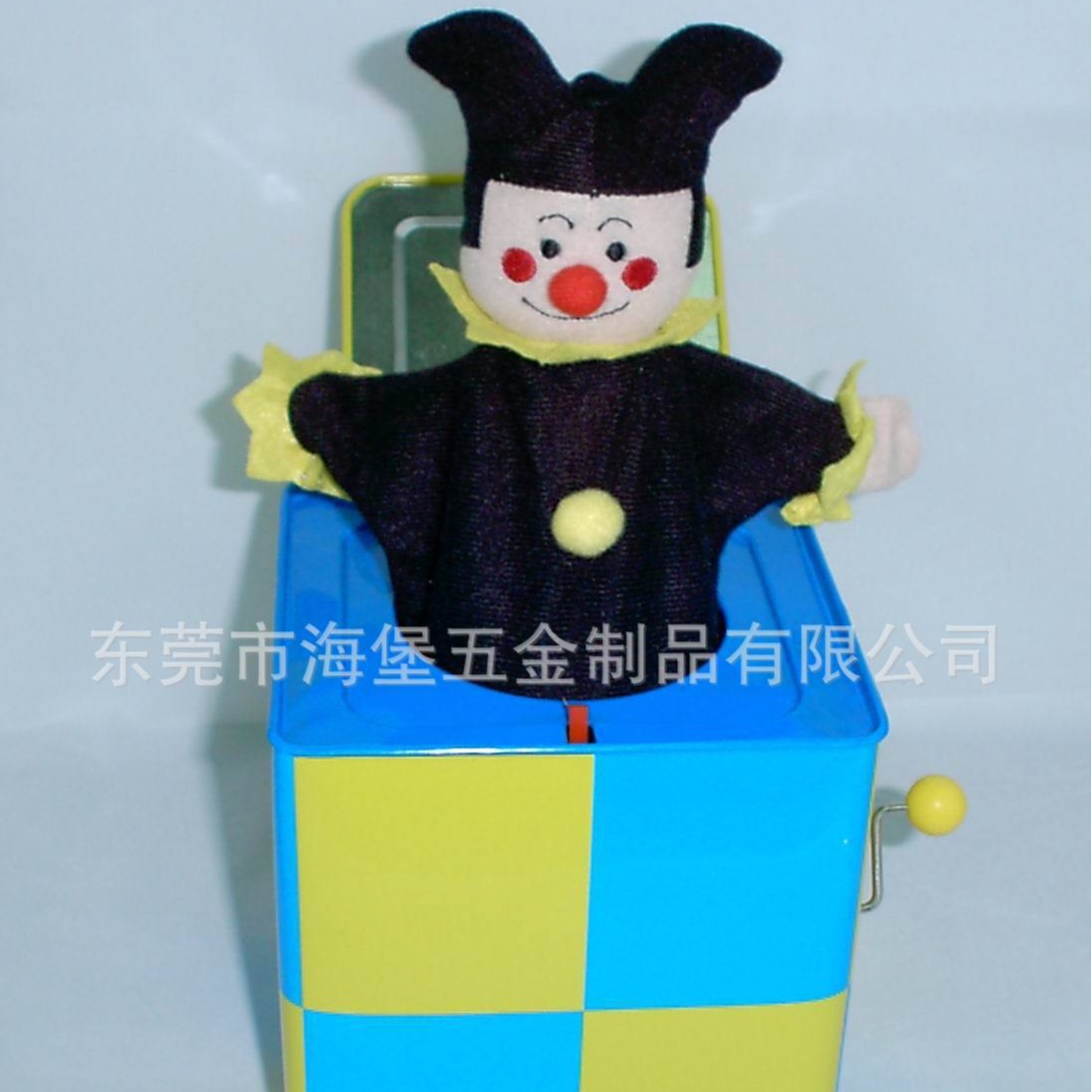 厂家直销Jack in the Box 手摇起跳音乐盒 , 毛公仔八音盒