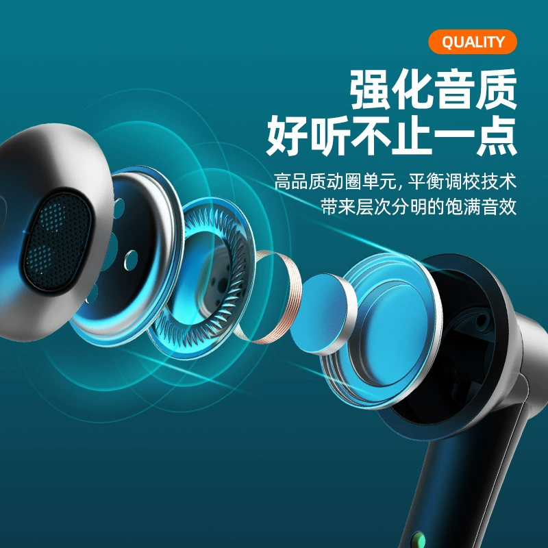 LB-8 True Wireless Bluetooth-гарнитура, мини-вкладыши, объёмный звук, сенсорное управление и шумоподавление