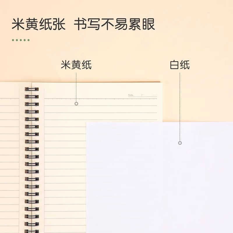 Deli notebook крафт-бумага спиральная A5 простой творческий блокнот 4 уп., конспекты студентов