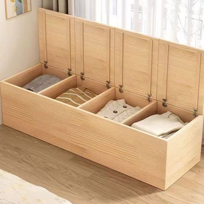 实木飘窗柜组合榻榻米地柜矮柜收纳阳台柜可坐储物柜卧室窗台