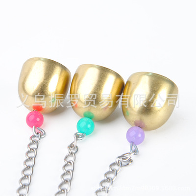 undefined8 parrot toy alloy Metal Small bell Hanging Cage Wind chime Jewelry Pet birds Suppliesundefined