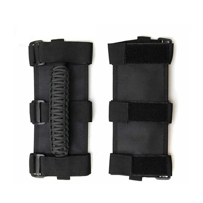 Wrangler Handle Suitable for Jeep Modification, Interior Passenger Handle, Jeep Roof Armrest, Paracord Woven Handle (Armrest, handle, handle) - a023-black