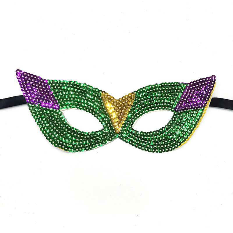 TK transfronterizo carnaval europeo y americano combinación de trajes accesorios máscaras de paleta plumas tricolor banda de pelo fiesta de moda baile