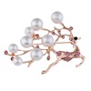 Fashionable universal brooch from pearl suitable for men and women, European style