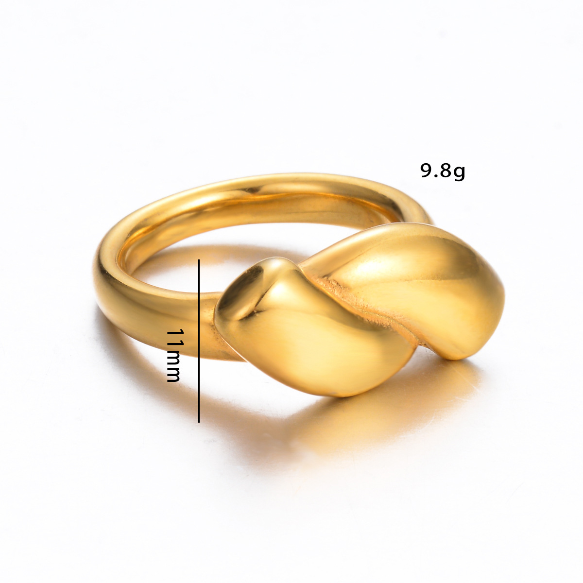 Simple Style Geometric Stainless Steel Plating Rings display picture 5