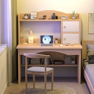 Desk bookshelf combination integrated computer desk desktop simple home writing table bedroom simple student study table