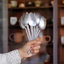 M204傣族铝勺铝筷 红铜勺 版纳传统云南手工厨具餐勺咖啡勺小食料