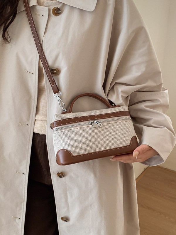 Bolso de mano de alta sensación 2026 nuevo lienzo de moda bolso de color pequeño bolso cuadrado de viaje bolsa de mochila ocio