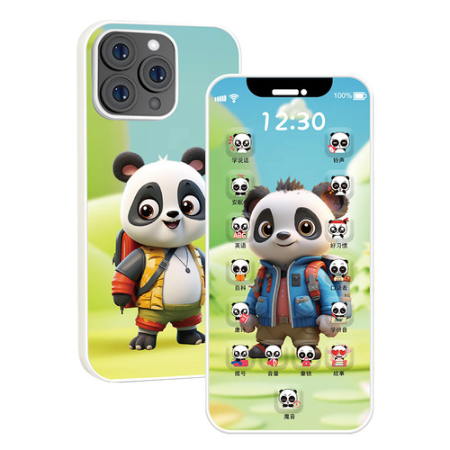 Children's toy mobile phone multi-function simulation smart touch screen phone rechargeable baby learning early education story machine