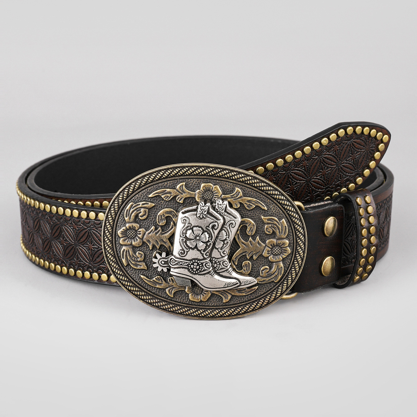 Cinturón de Estilo Vaquero para Hombre de PU image 12