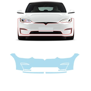 21-24 Tesla Model S üçün xüsusi görünməz Tpu boya qoruyucu film