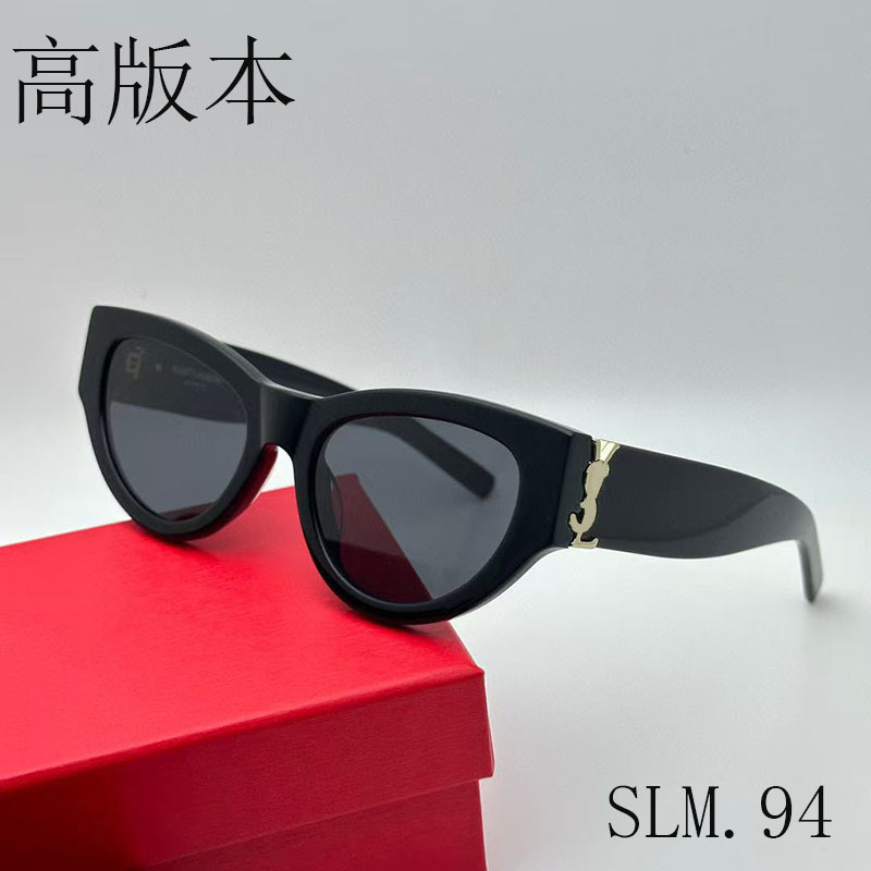 High version groove poplar sl m94 sunglasses rose same type plate sunglasses women's retro cat's eye high-end sense