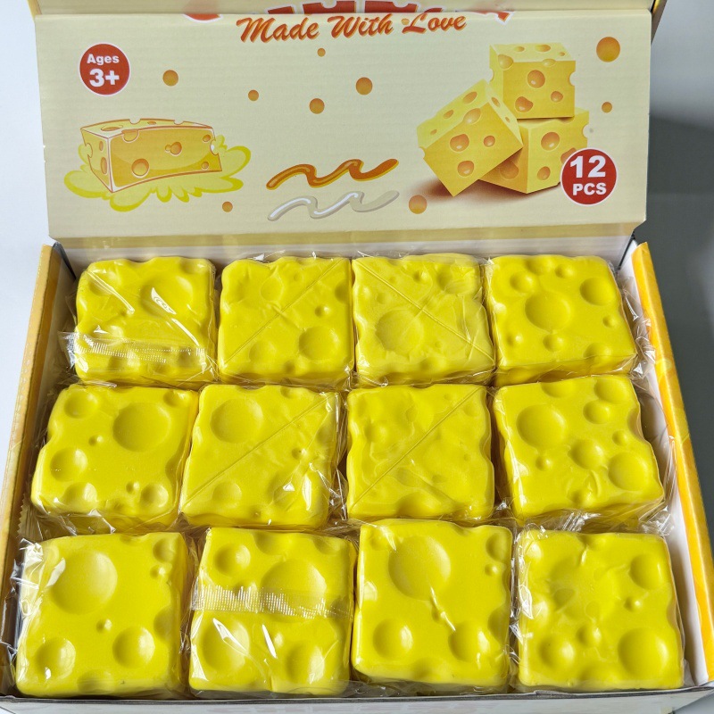 Juguete Antiestrés de Queso de Poliuretano con Rebote Lento image 8
